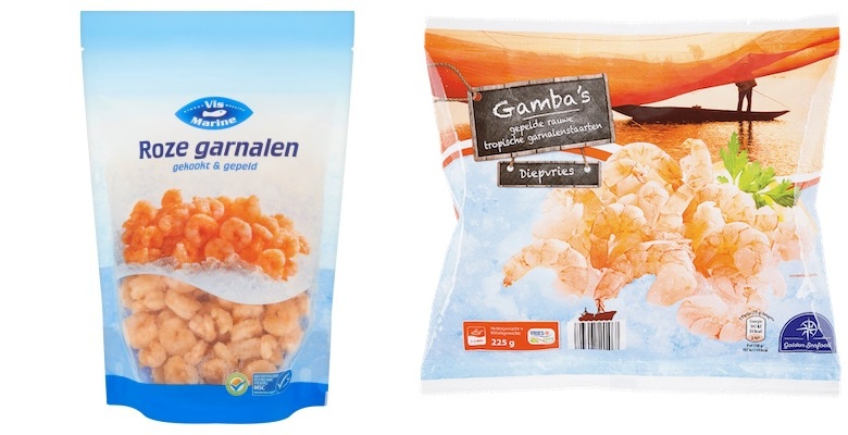 Grote garnalen de kookjuf