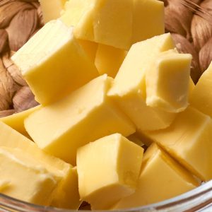 Roomboter in blokjes de kookjuf